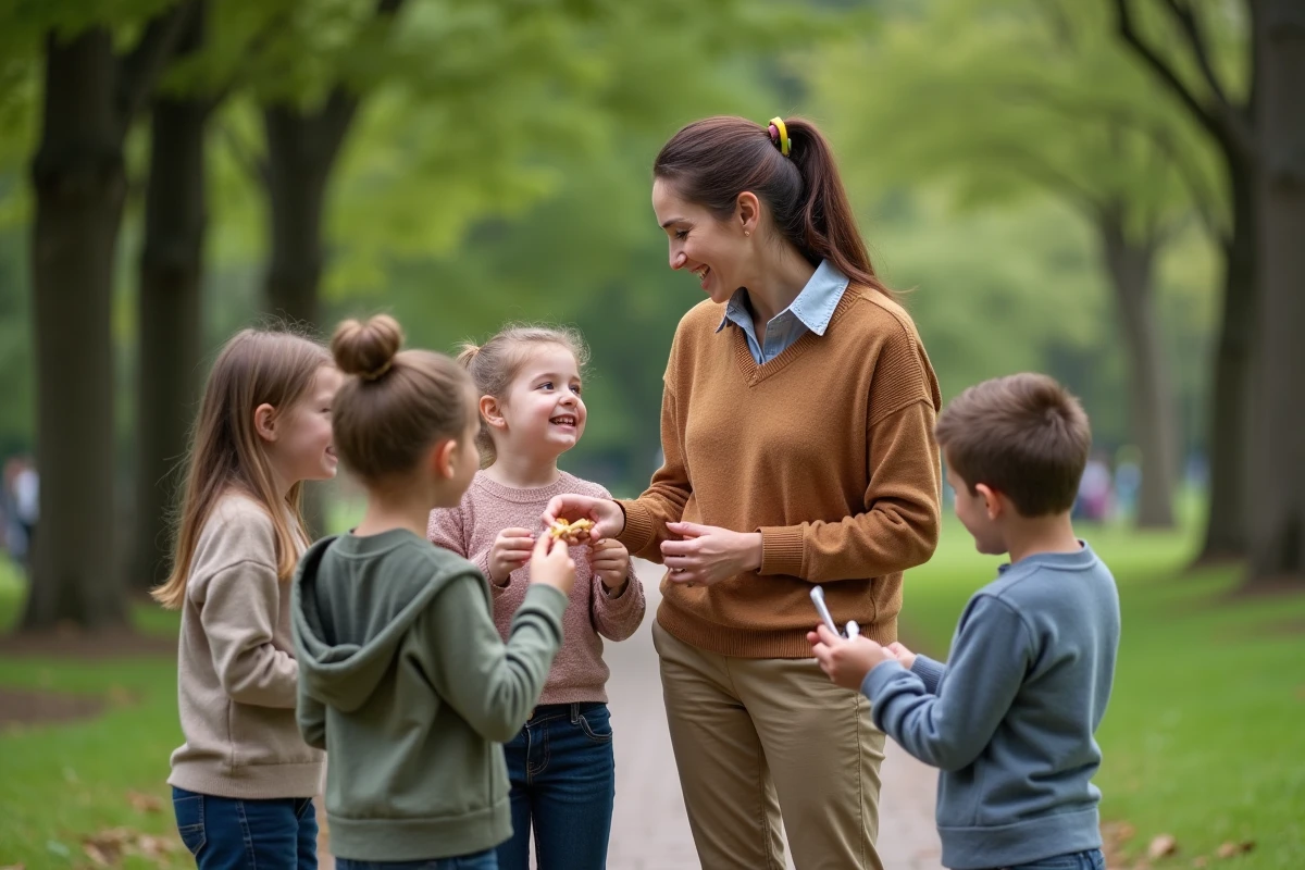Enfant et adulte lors d