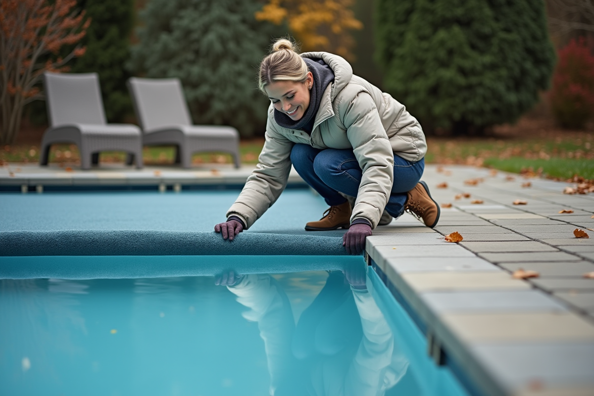 Femme en extérieur posant la couverture d