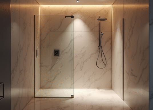 Spot dans la douche : les tendances d’éclairage pour 2025